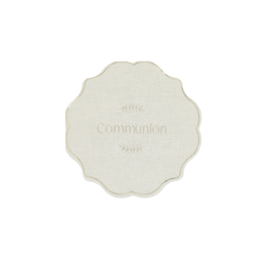 Des serviettes pour communion avec effet lin et or | jourdefete.com


