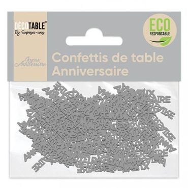 confettis de table en papier éco responsable joyeux anniversaire | jourdefete.com