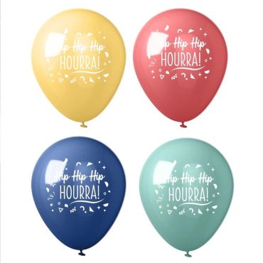 Sachet de 8 ballons - Joyeux Anniversaire - Collection Confettis | jourdefete.com