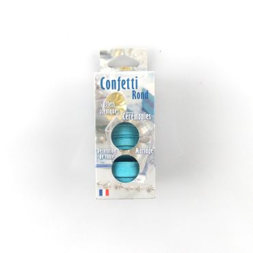 Confettis ronds bleu ciel