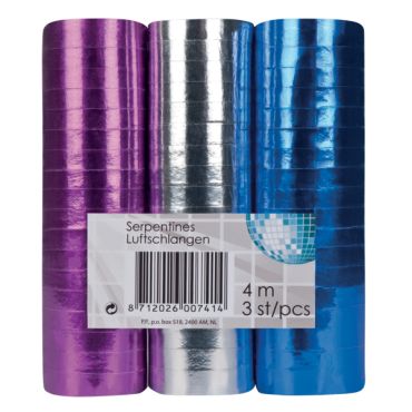 Serpentins Métallisés Réveillon - 4 M Serpentins Métallisés Réveillon - 4 M