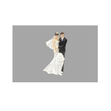 figurine couple de maries coupant un gateau | jourdefete.com