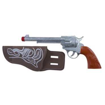 Pistolet de cow-boy de 28 cm avec holster | jourdefete.com