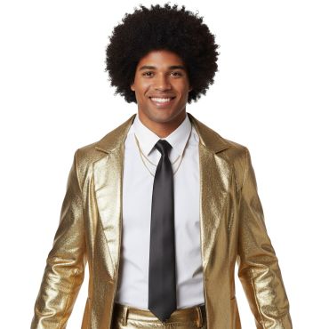 Cravate noire satinée chic et intemporelle | jourdefete.com