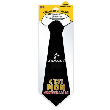 cravate noire anniversaire | jourdefete.com