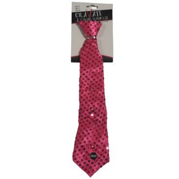 cravate rose 4 leds | jourdefete.com