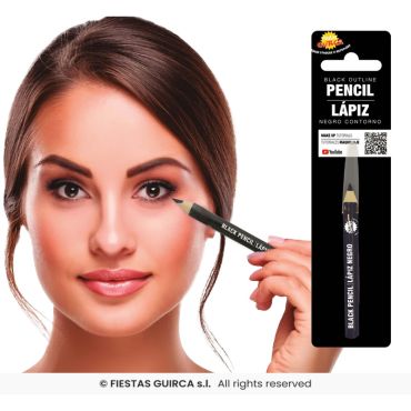 Crayon de contour noir pour les yeux afin de réaliser des maquillages élégants et créatifs | jourdefete.com