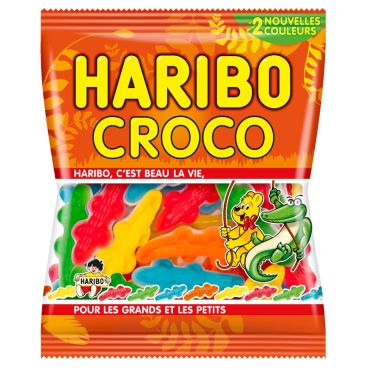 Bonbons Haribo Croco multicolores en forme de crocodiles | jourdefete.com