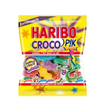 Bonbons Haribo Croco Pik gélifiés et acidulés | jourdefete.com