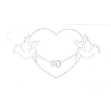 10 Étiquettes Porte-Noms "Colombes"