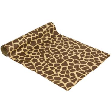 Chemin de table 28 cm x 3 M en suédine - Modèle girafe | jourdefete.com