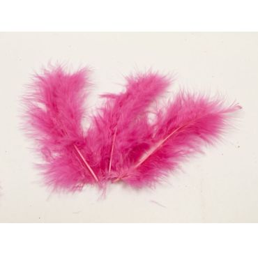 20 Plumes Décoratives - Fuchsia