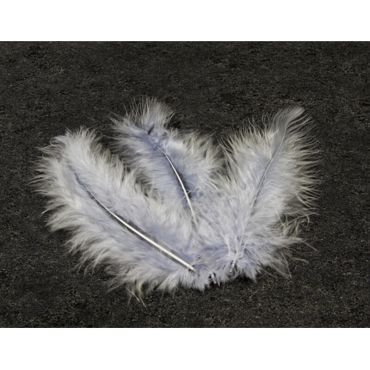 20 Plumes Décoratives - Gris
