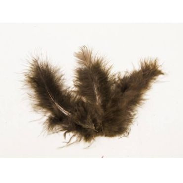 Sachet de 20 Plumes Décoratives - Chocolat