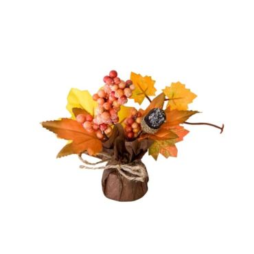 Une joli composition automnale dans un pot en papier crépon | jourdefete.com