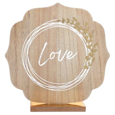 Un centre de table en bois idéal pour votre décoration de table lors de votre mariage | jourdefete.com