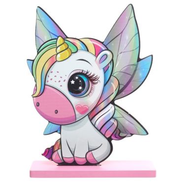 Un centre de table en bois parfait pour votre décoration de table sur le thème des fées et des licornes | jourdefete.com