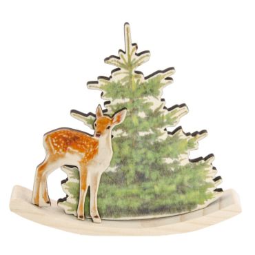 Décoration à Poser Noël - Bois - Biche à Bascule | jourdefete,com Décoration à Poser Noël - Bois - Biche à Bascule | jourdefete,com