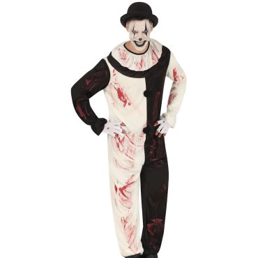 Costume Halloween clown terrifiant 14-16 ans avec taches de sang | jourdefete.com