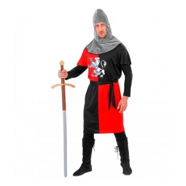déguisement de chevalier médiéval rouge pour homme | jourdefete.com