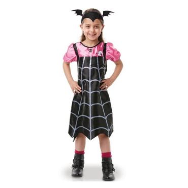 Deguisement Enfant Vampirina robe noir et rose serre tete chauve souris - Taille au choix | jourdefete.com