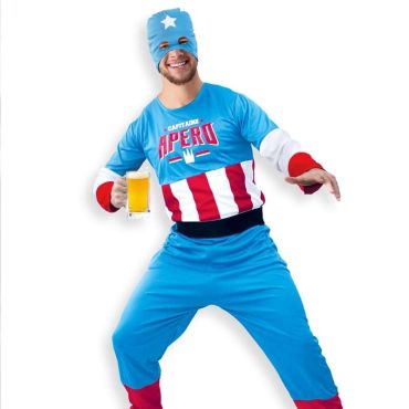 Capitaine Apéro s'invite à la soirée avec sa combinaison | jourdefete.com