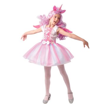 Déguisement fille licorne rose irisée avec tutu et serre-tête | jourdefete.com