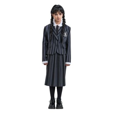 Un beau uniforme pour que votre fille incarne Mercredi à la Nevermore Academy | jourdefete.com