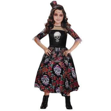 Votre fille sera très jolie dans son costume de Catrina pour Halloween | jourdefete.com