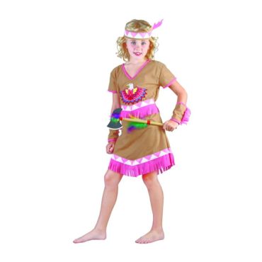 deguisement enfant indienne rose | jourdefete.com