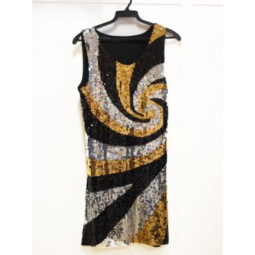 Déguisement Disco Robe Argent et Or - Dreamiz