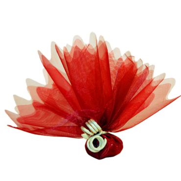Tulle "Cristal" x10 - Rouge Tulle "Cristal" x10 - Rouge