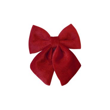 Nœud en velours rouge 19 x 16 cm pour décoration de Noël | jourdefete.com