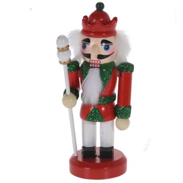 Mini Casse-Noisette A suspendre - Soldat et son sceptre  Rouge et Vert