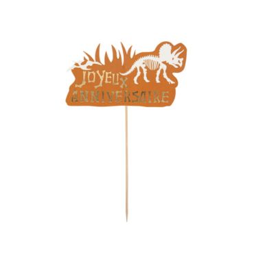 decoration sur pique collection dinosaure kraft | jourdefete.com
