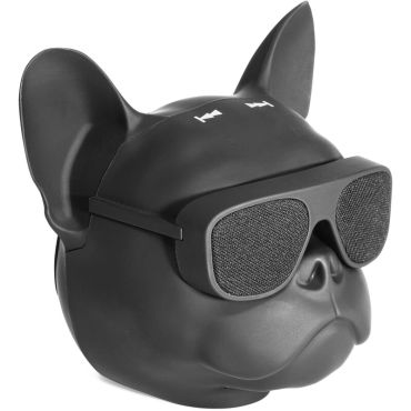 Enceinte Bluetooth tête de chien "Dog Sound" avec lunettes haut-parleurs | jourdefete.com