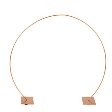 Déco Arceau Métal Rose Gold Sur Socle PM 33,5 x 31 cm | jourdefete.com