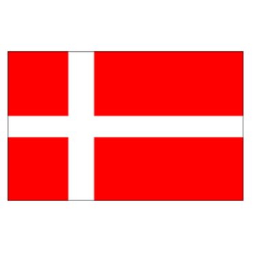 Lot de 10 drapeaux - Danemark