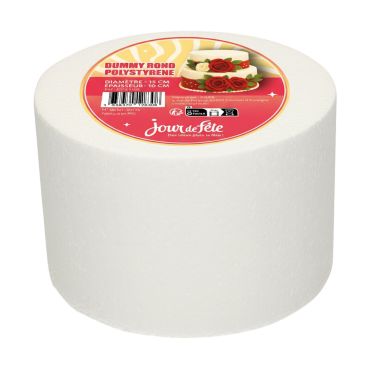 Cake Dummy en polystyrène rond 15 x 10 cm pour décoration | jourdefete.com
