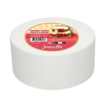 Cake Dummy polystyrène rond de 15 x 7cm idéal pour cake design et décoration | jourdefete.com
