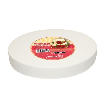 Cake Dummy en polystyrène rond de 35 x 5 cm, parfait pour pâtisserie et décoration | jourdefete.com