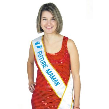 echarpe-bleue-future-maman | jourdefete.com