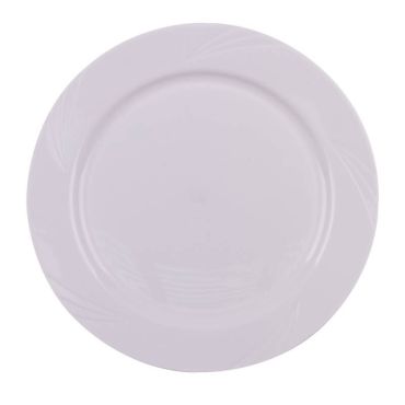 Avec ce lot de 10 assiettes "Picnik" blanches incassables en polypropylène - Diamètre 26 cm, mangez un bon repas de fête | jourdefete.com