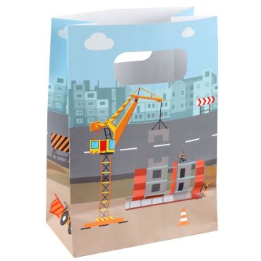 Un lot de 10 sacs cadeaux pour l'anniversaire "En chantier" de votre enfant | jourdefete.com