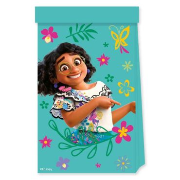 Offrez des cadeaux avec ce lot de 4 sacs cadeaux en papier - Encanto™ | jourdefete.com