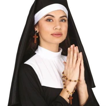 Un superbe kit composé de boucles d'oreilles et de chapelet pour prier en paix | jourdefete.com