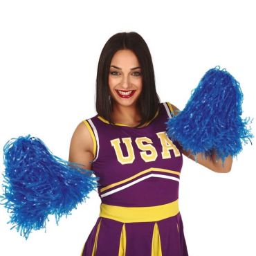 ensemble de 2 pompons couleur au choix | jourdefete.com