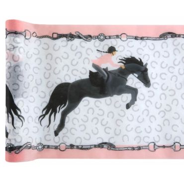 Chemin de table équitation de 5 mètres | jourdefete.com