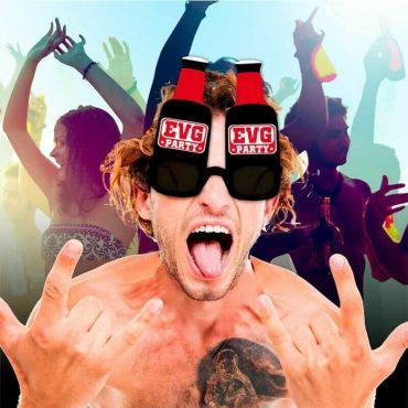 Lunettes Enterrement de Vie de Garçon en forme de bouteille de vin| jourdefete.com