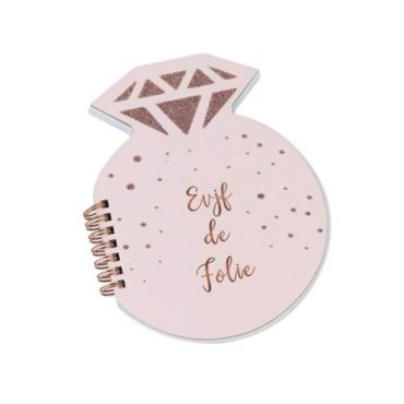 Carnet Diamant - EVJF de Folie - Rose Gold | jourdefete.com